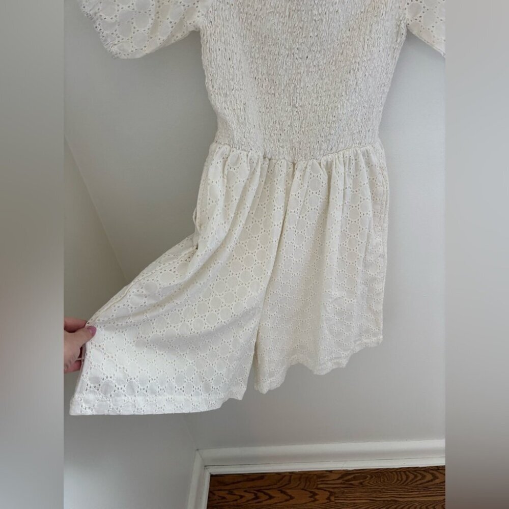 Compania Fantastica White 100% Cotton Romper NWT - Picture 4 of 9